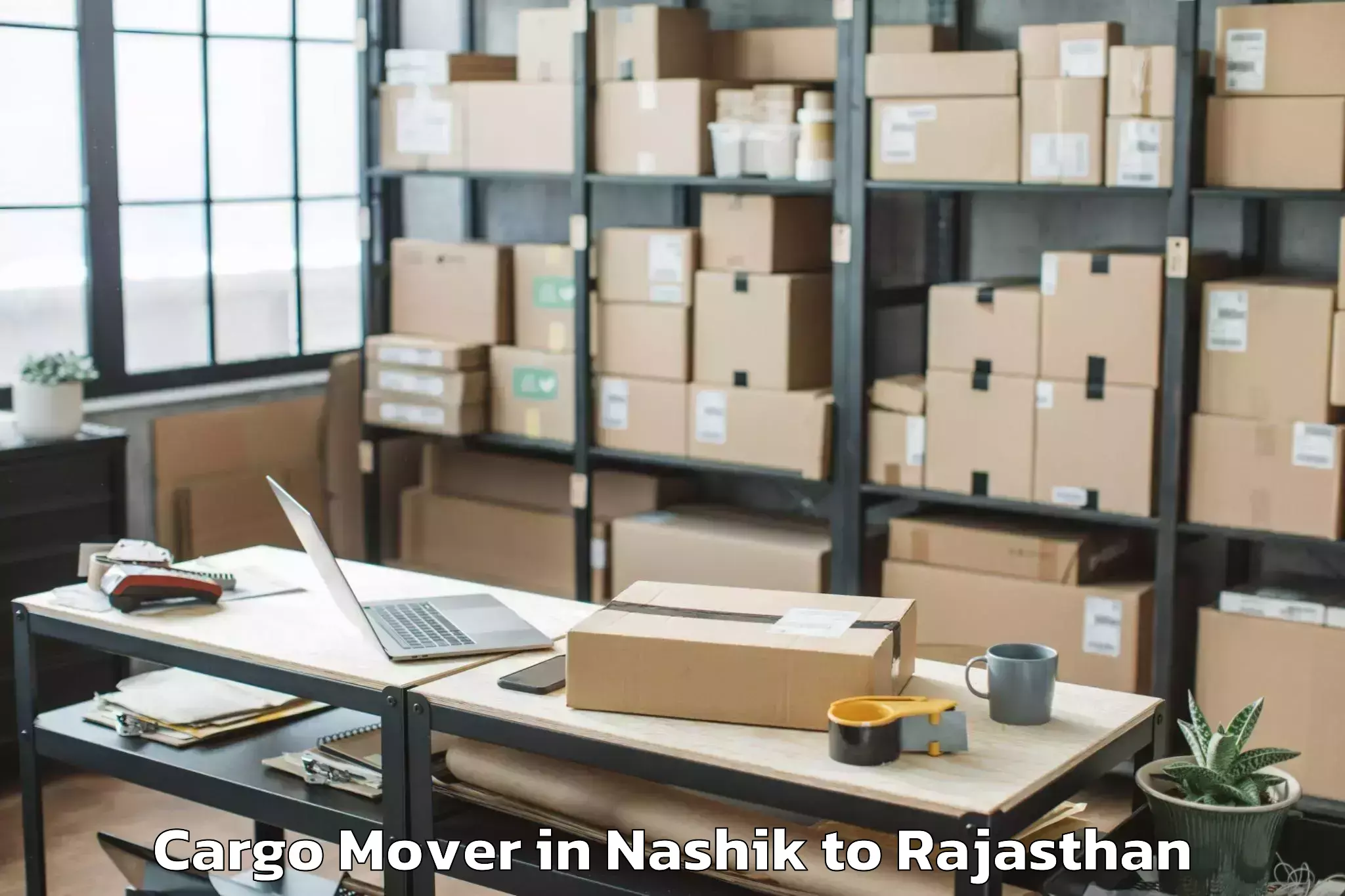 Leading Nashik to Bari Sadri Cargo Mover Provider